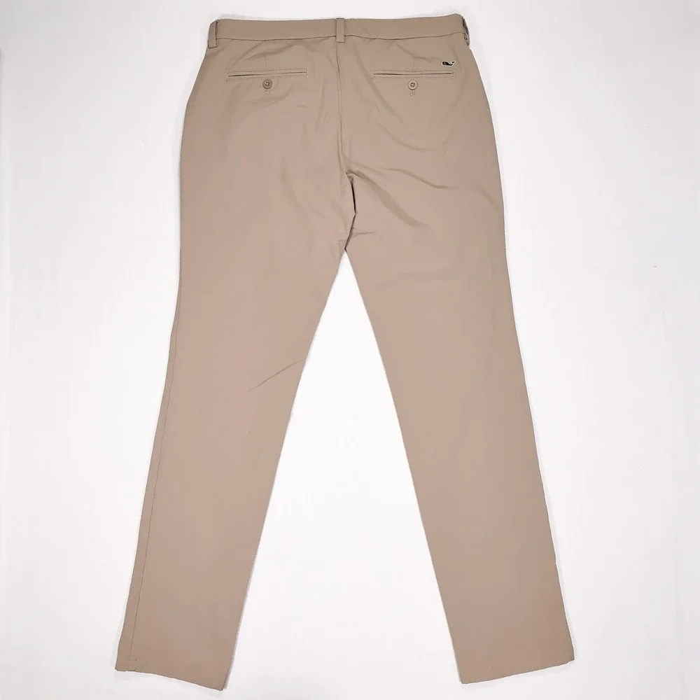 VINEYARD VINES Men's 34x34 Khaki On the Go OTG Performance Golf Chino Pants